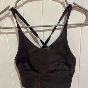 Black Camouflage Women's Bralette Offline by Aerie Medium Support Size XS EUC